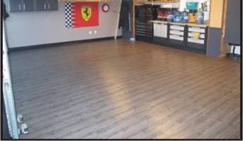 Garage Floor After the Pro Garage Floor Covering.